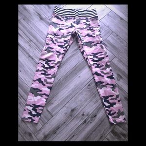 Pink Victoria’s Secret Camo Leggings